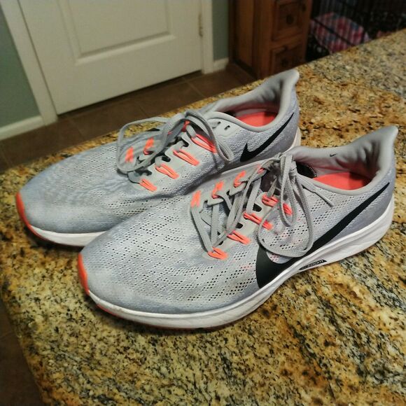 Nike Pegasus Running Shoes 36 Wolf Grey/ Black/ Crimson AQ2203-009 Mens 12 main image 11